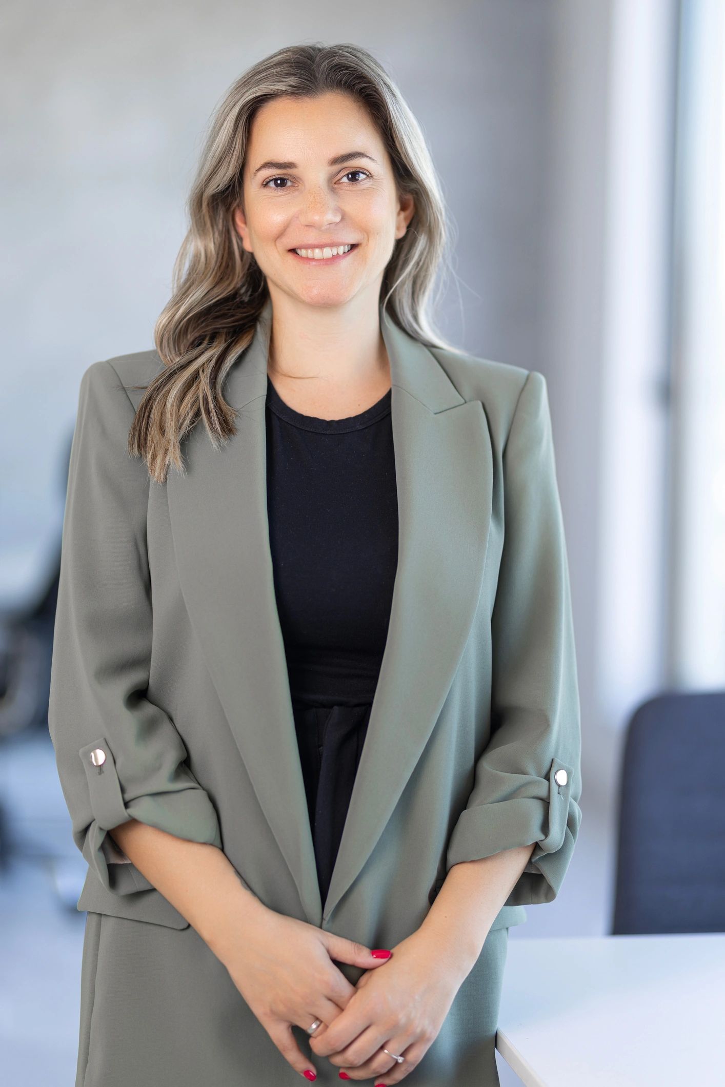 Professional financial consulting team member portrait